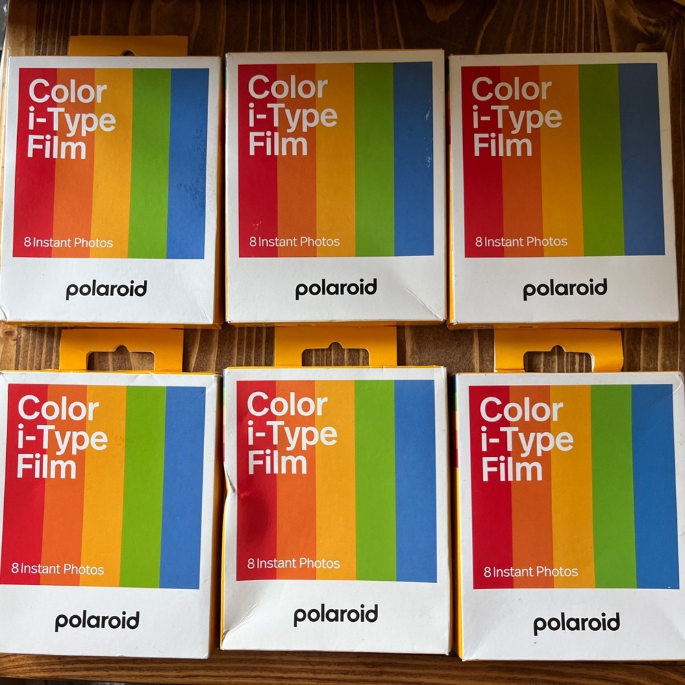 6 Packs POLAROID of 8 exp. Color i-Type Instant Film (48 Exposures Total) New